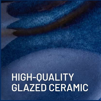 Artisan Blue Glazed Ceramic Spoon Rest